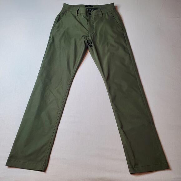 Proof Huckberry Mens Size 30X31 Nomad Chino Straight Fit Performance Pants Green - Picture 4 of 9